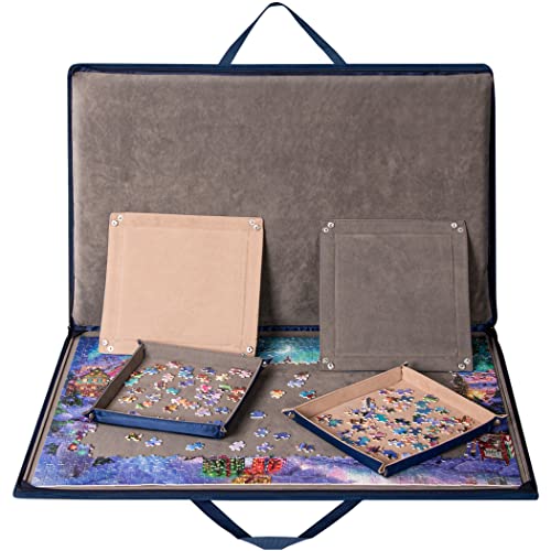 1000 Piece Jigsaw Puzzle Board with Padded Cover (1000 Count)