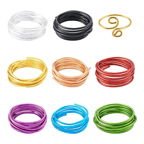 52 Feet 6 Gauge Aluminum Wire 8 Colors Bendable Metal Sculpting Wire for Jewelry Craft