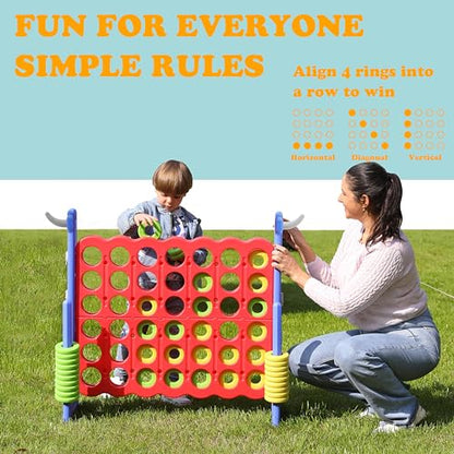 Height Adjustable Giant 4 in a Row Connect Game