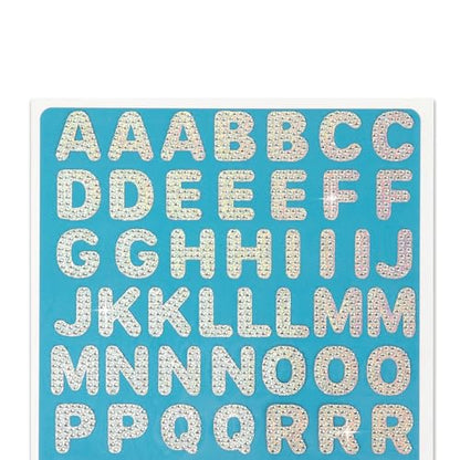 Rhinestone Alphabet Sticker Sparkle Set