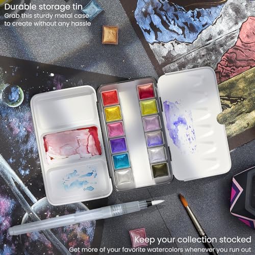 Metallic Watercolor Paint Set (4.8 Fl Oz)