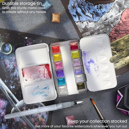 Metallic Watercolor Paint Set (4.8 Fl Oz)