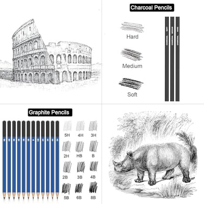 Drawing Kit 98PCS Drawing & Art Supplies Kit
