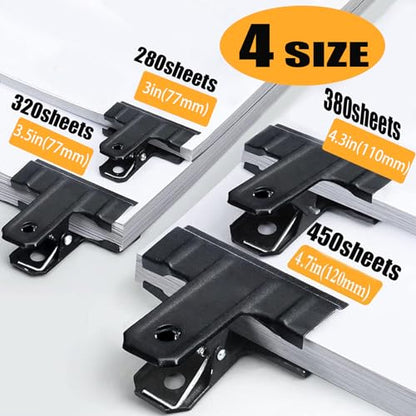 Black Large Bull Clips (10 Count)
