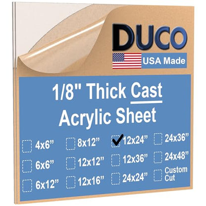 Duco Clear Cast Acrylic Sheets 1 (2 Count)