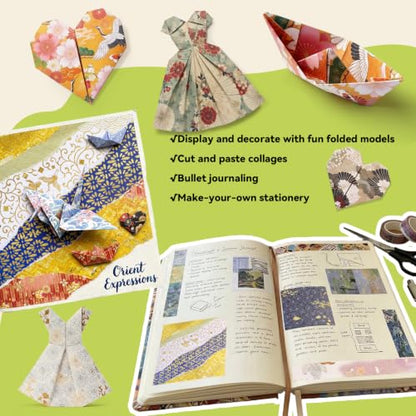 Japanese Style Patterned Origami Paper (50 Count)