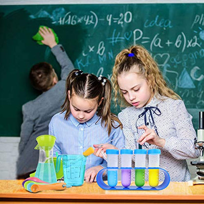 Kids Science Experiment Kit with Lab Coat Scientist Costume Dress Up and Role Play Toys Gift for Boys Girls Kids Christmas Birthday Party
