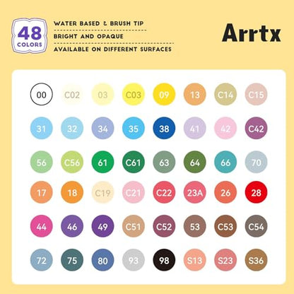 48 Colors Acrylic Marker