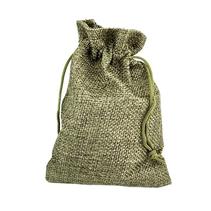 Pack of 25 Burlap Gift Bags with Drawstring Linen Jewelry Pouches Wedding Hessian Jute Bags for Birthday Jewelry and Treat Pouches Party Wedding Favors Gift Art and DIY Craft