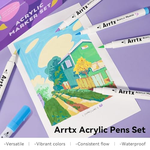30 Colors Acrylic Paint Pens for Rock Painting