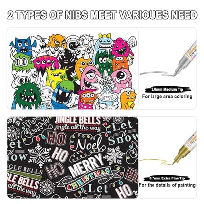 4 Gold Silver Oil Based Paint Pens
