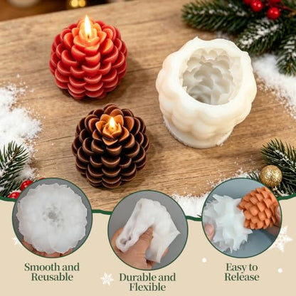 Pinecone Candle Mold