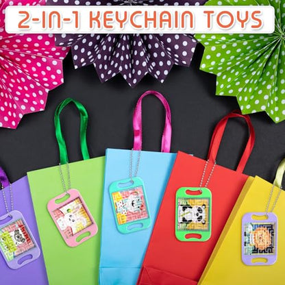 16 Pcs Mini Maze Puzzle Bulk for Kids Hawaii Party Favors Small Maze Cubes Game Educational Handheld Puzzle Travel Games Back to School Classroom Exchange Gift for Student (16 Count)