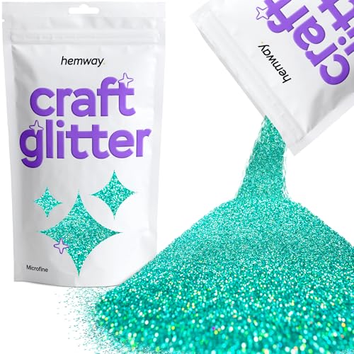 Craft Glitter Turquoise Blue Holographic 100g Microfine Glitter (100 Gram)