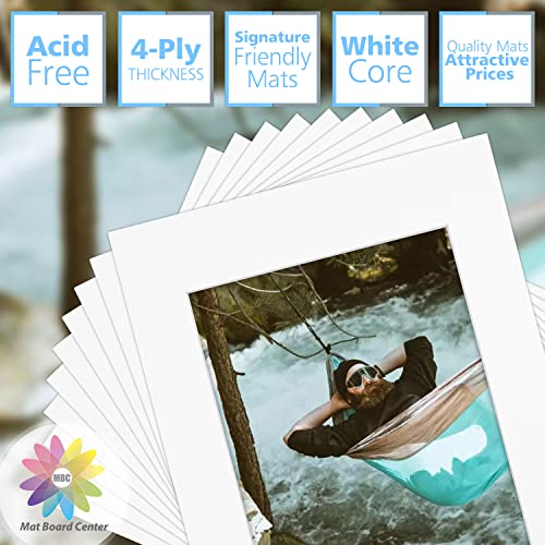 Mat Board Center 10 Pack 11x14 Photo Mats for 8x10 Picture (10 Count)