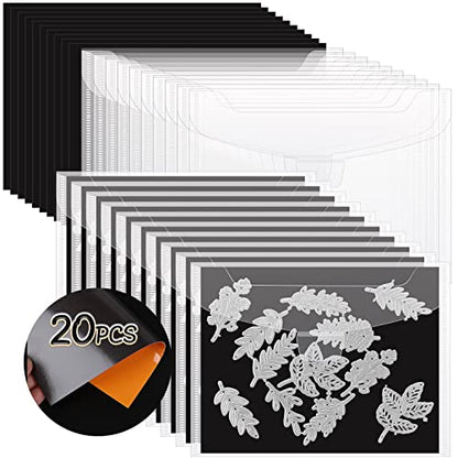 20 Pack Stamp and Die Storage Bag with Magnetic Sheets (20 Count)