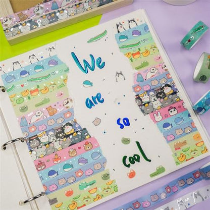 20 Rolls Cute Animals Washi Tape Set (20 Count)