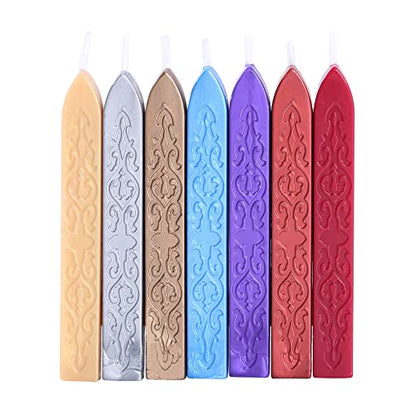 15Pcs Sealing Wax Sticks with Wicks for Wax Seal Stamp (15 Count)