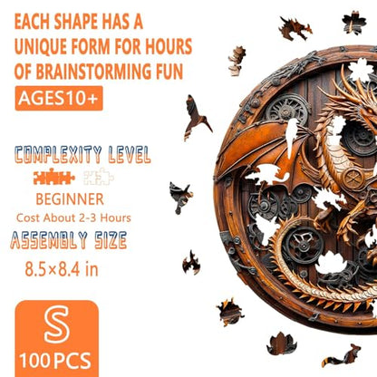Wooden Puzzles for Adults (100 Count)
