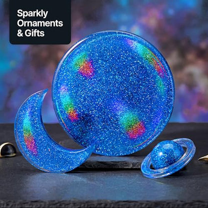 Craft Glitter Shaker Sapphire Blue Holographic 110g Fine (3.8 Ounce)