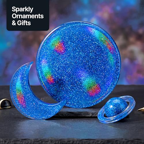 Craft Glitter Shaker Sapphire Blue Holographic 130g Ultrafine (4.5 Ounce)