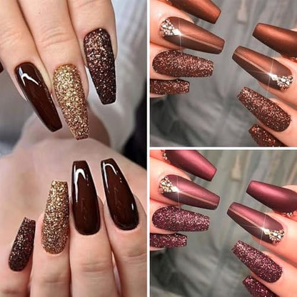 6 Colors Holographic Nail Art Glitter