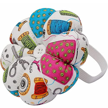 Wrist Pin Cushions Sewing Needle Cushion Holder Band Wearable Pincushions for Sewing