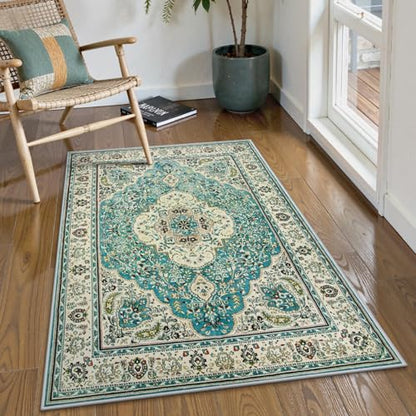 Felice Floral Medallion Area Rug (15 Sq Ft)