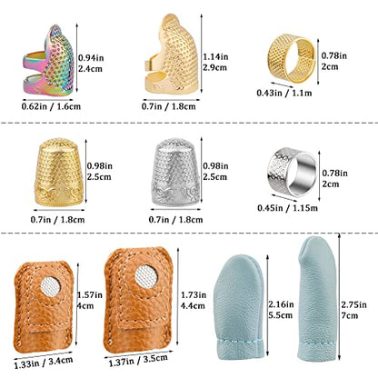 10 Pcs Sewing Thimbles for Hand Sewing