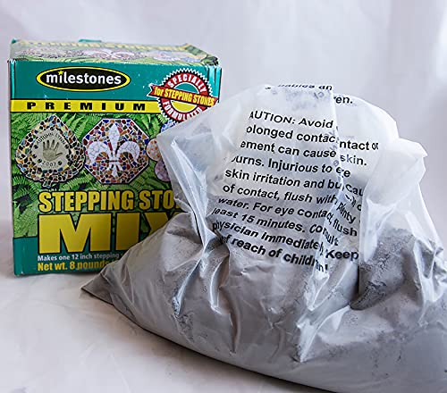 Co. Milestones Premium Stepping Stone Cement Mix 8 Pound Box for Stepping Stone Kits (128 Ounce)