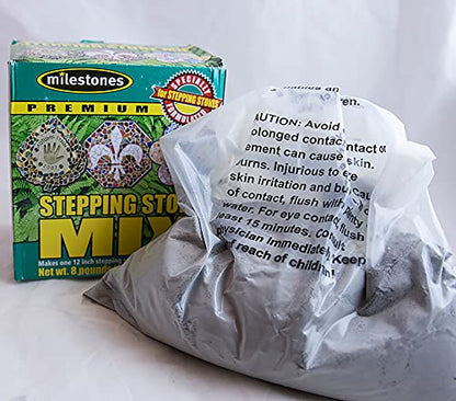 Co. Milestones Premium Stepping Stone Cement Mix 8 Pound Box for Stepping Stone Kits (128 Ounce)