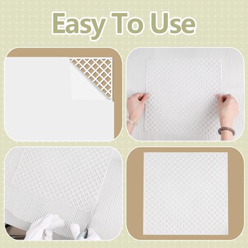 24 Pcs Mosaic Grid Tile Mesh with Adhesive Backing (24 Count)