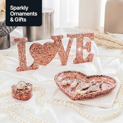 Craft Glitter Shaker Rose Gold 130g Fine (4.6 Ounce)