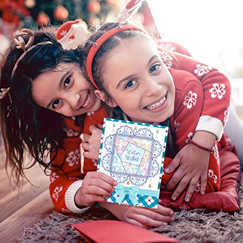 9 Sheets Different Style Winter Christmas Clear Stamps Silicone Transparent Stamps for Card Making Decoration and DIY Scrapbooking