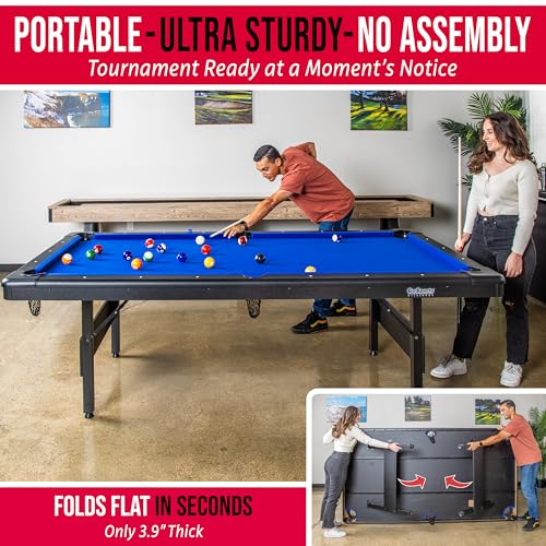 Full Size 8 ft x 4.2 ft Billiards Game Table
