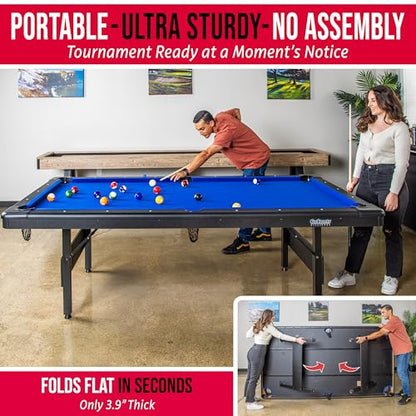 Full Size 8 ft x 4.2 ft Billiards Game Table