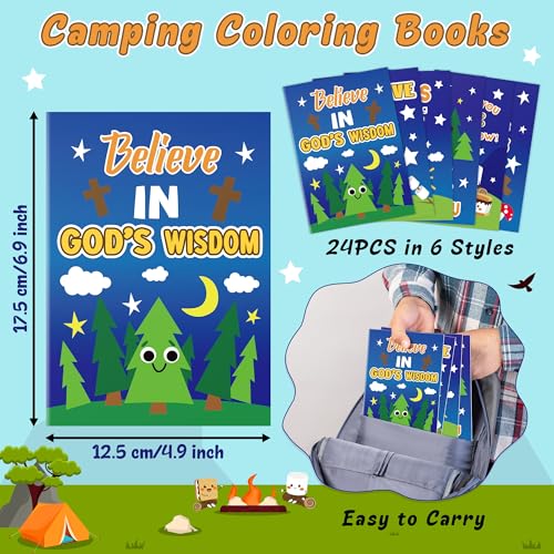 Camping Coloring Books (24 Count)