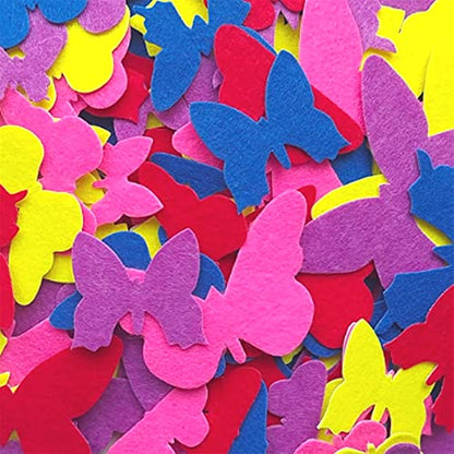 Butterfly Stickers Felt Stickers for Kids Felt Butterfly for Crafts (4 Count)