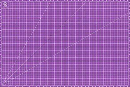 A1 (38"x26") Professional Grade Self-Healing Cutting Mat - Purple, Odor-Free, Reversible, Eco-Friendly, Durable, 2mm PVC Material, Premium Desk Mat for Crafters, Quilters, and Hobbyists
