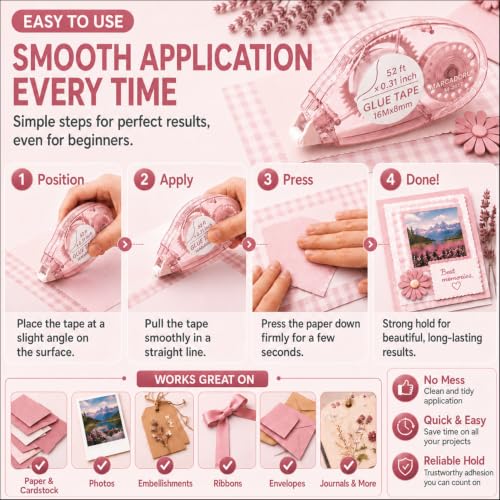 Double Sided Tape Roller (6 Count)