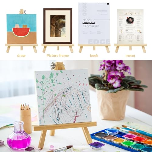 10PCS 9 Inch Wood Easels (10 Count)