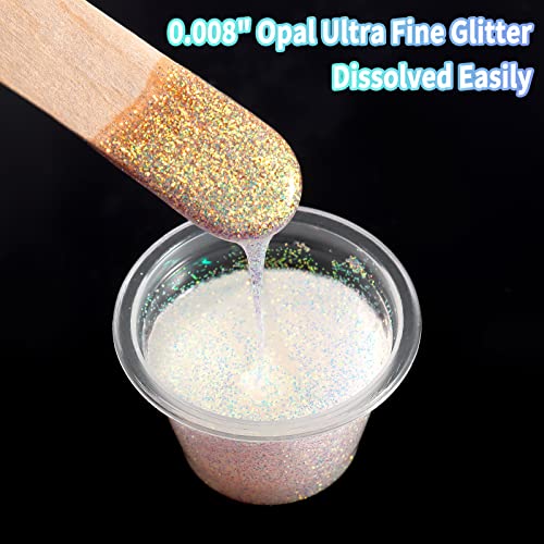 Opal Ultra Fine Glitter Powder Metallic Resin Glitter 1.75 Oz
