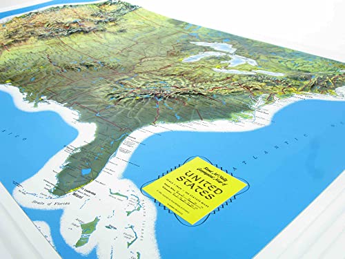 3D United States Raised Relief Map