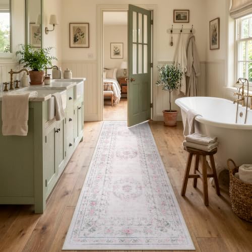 Pink Bow Runner Rug