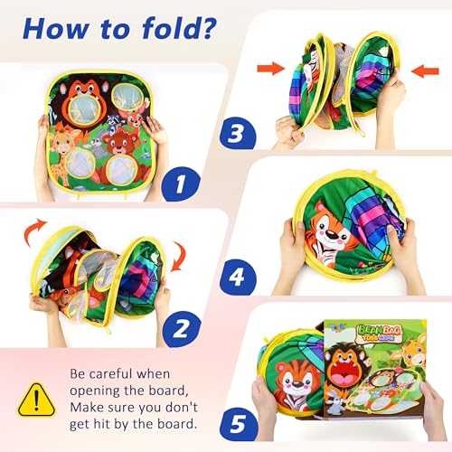 Animal Bean Bag Toss Game Toy Outdoor Toss Game (24 Count)