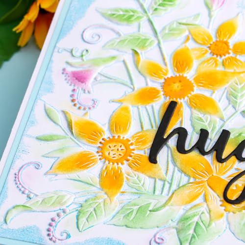 3D Embossing Folders Daffodil Clear Textured for Card Making