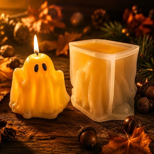 3D Halloween Ghost Molds for Candle Making
