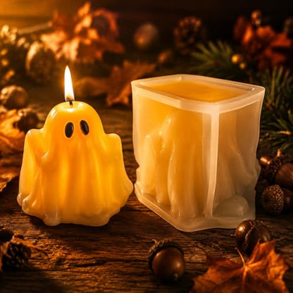 3D Halloween Ghost Molds for Candle Making