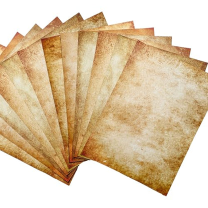 48 Sheets Vintage A4 Aged Parchment Paper
