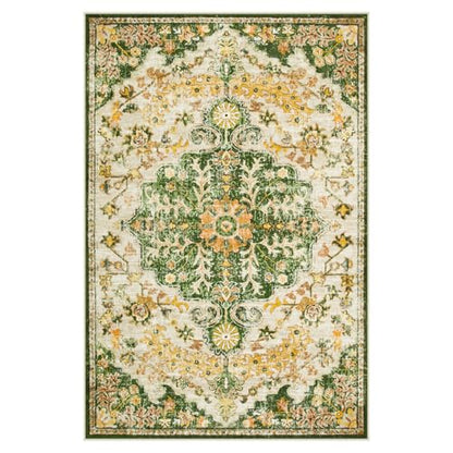 Reine Bohemian Floral Medallion Area Rug